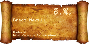 Brecz Martin névjegykártya